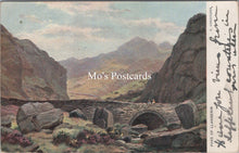 Load image into Gallery viewer, Wales Postcard - Pass of Llanberis. Artist E.Longstaffe  SW17848
