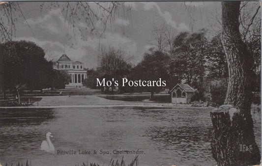 Gloucestershire Postcard - Cheltenham, Pittville Lake and Spa  SW17852