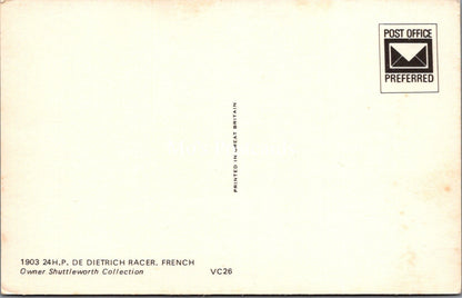 Vintage Car Postcard - 1903 De Dietrich Racer, French  SW17888