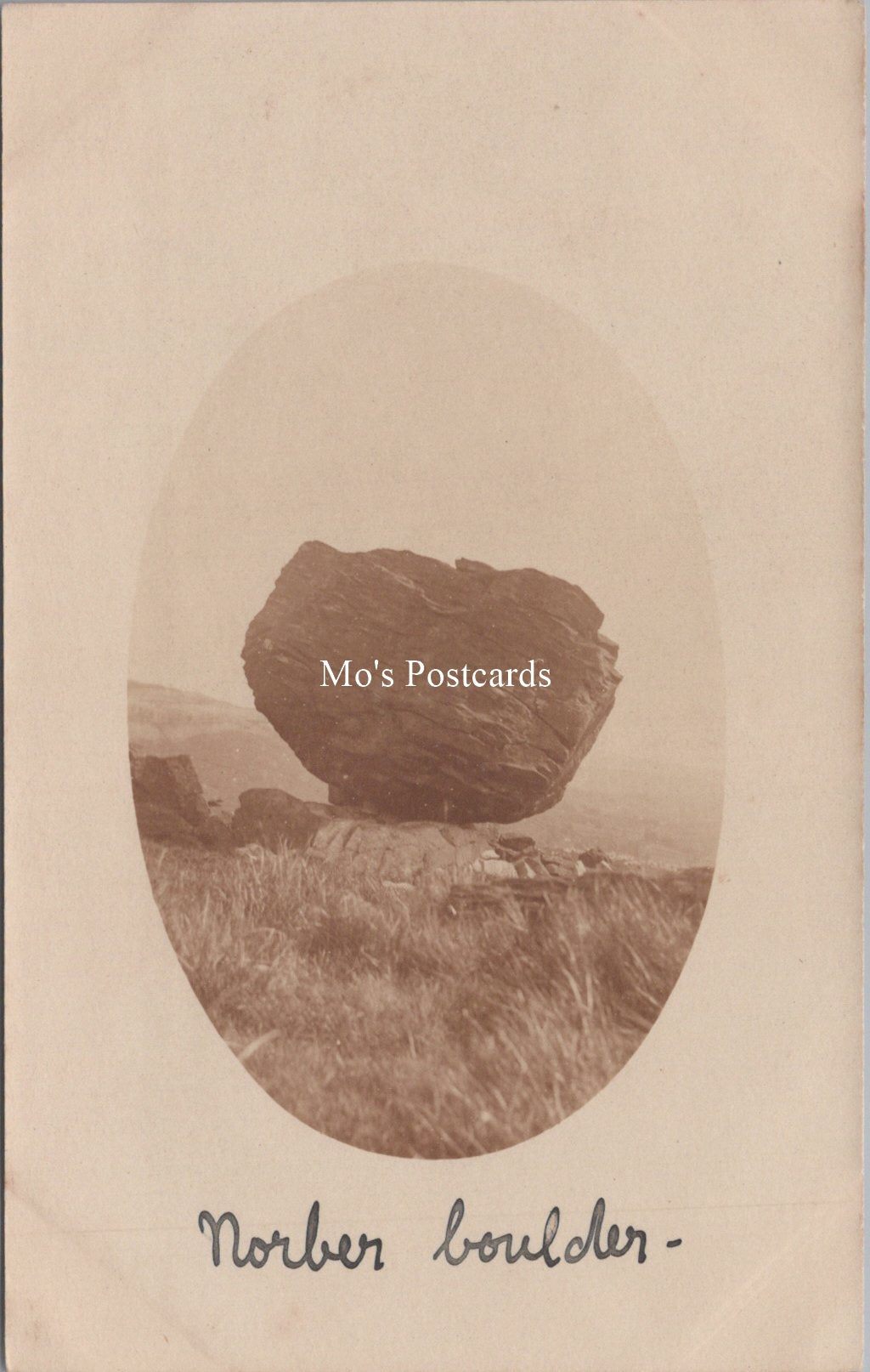 Yorkshire Postcard - Geology, Norber Boulder  SW17905