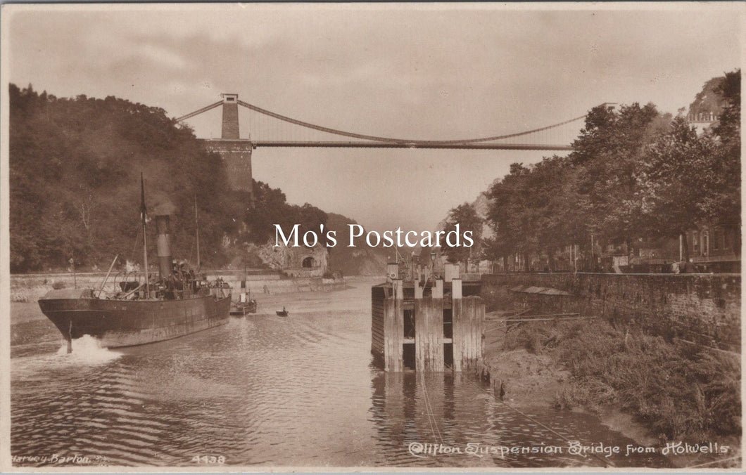 Bristol Postcard - Clifton Suspension Bridge From Hotwells  SW17913