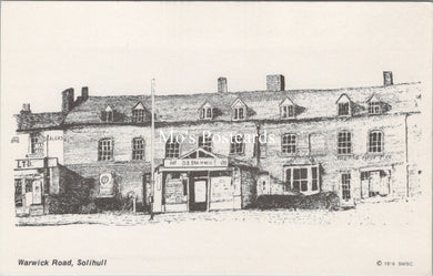 Warwickshire Postcard - Pencil Sketch of Warwick Road, Solihull SW17916
