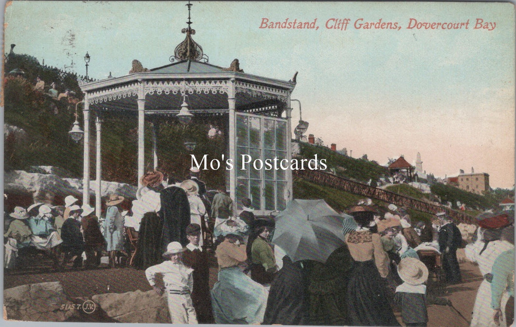 Essex Postcard - Dovercourt Bay Bandstand, Cliff Gardens  SW17917