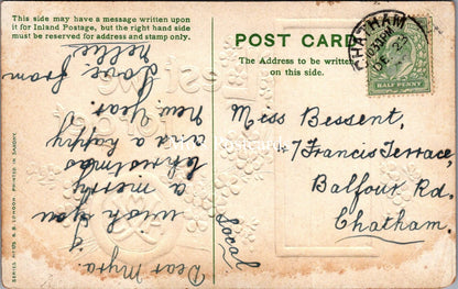 Embossed Greetings Postcard - Xmas, Lest We Forget, Remembrance  SW17918