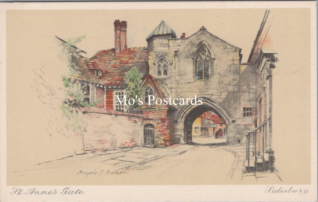 Wiltshire Postcard - Salisbury , St Anne's Gate  SW18004