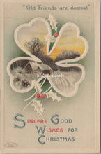 Load image into Gallery viewer, Greetings Postcard - Sincere Good Wishes For Christmas  SW18007
