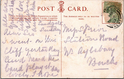 Kent Postcard - The East Cliff, Folkestone    SW18010