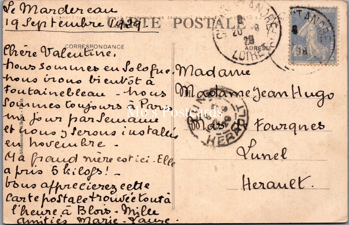 France Postcard - Blois, The Chateau, Group of Tourists  SW18017