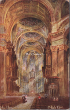 Load image into Gallery viewer, London Postcard - St Paul&#39;s Cathedral Choir. Artist Arthur.C.Payne  SW18038
