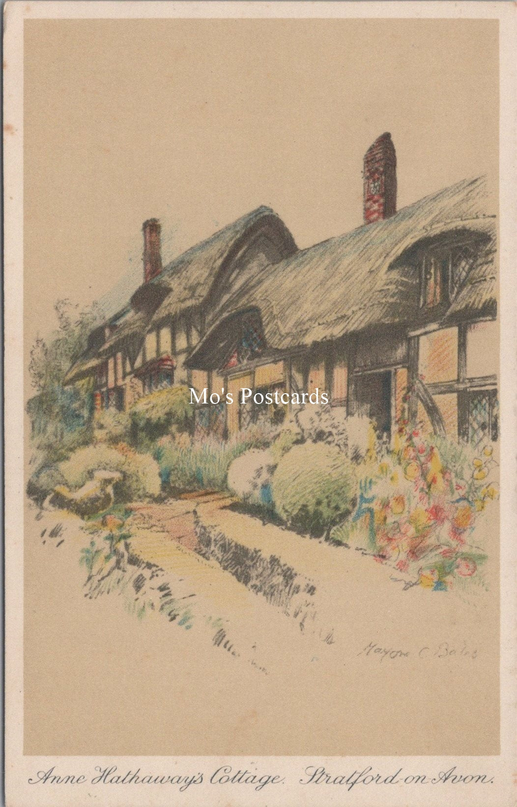 Warwickshire Postcard - Anne Hathaway's Cottage, Stratford on Avon SW18041