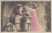 Load image into Gallery viewer, Romance Postcard - A Romantic Couple in Costume  SW18297
