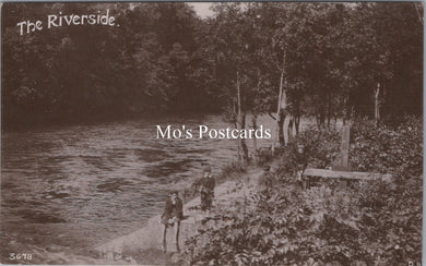 Nature Postcard - Two Boys By The Riverside  SW18298