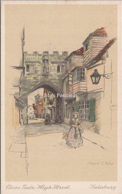 Wiltshire Postcard - Salisbury, Close Gate, High Street  SW18300
