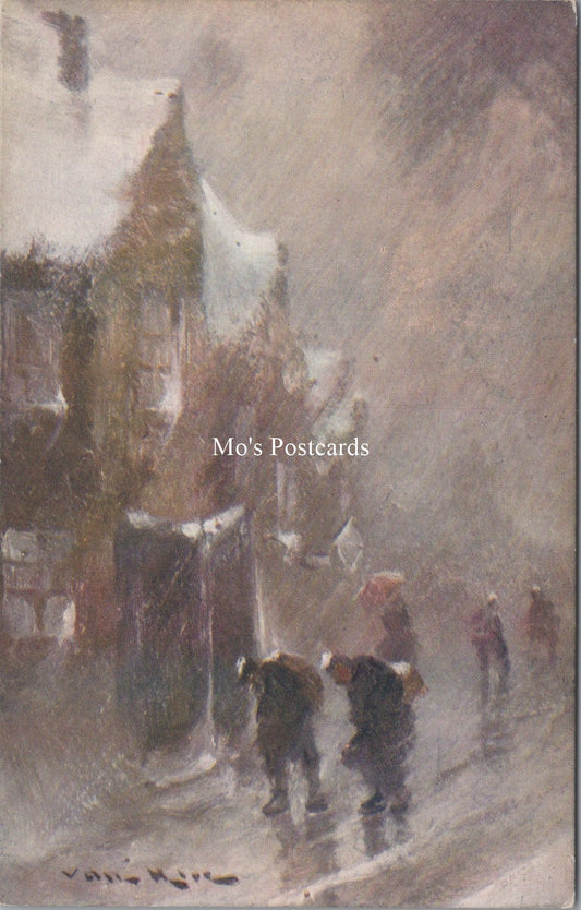 Art Postcard - Snowdrifts, Artist Professor Van Hier  SW18304