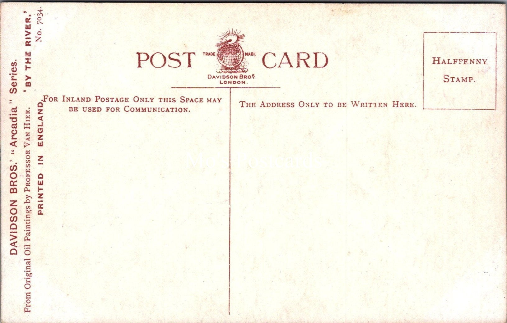 Art Postcard - By The River, Artist Professor Van Hier  SW18305