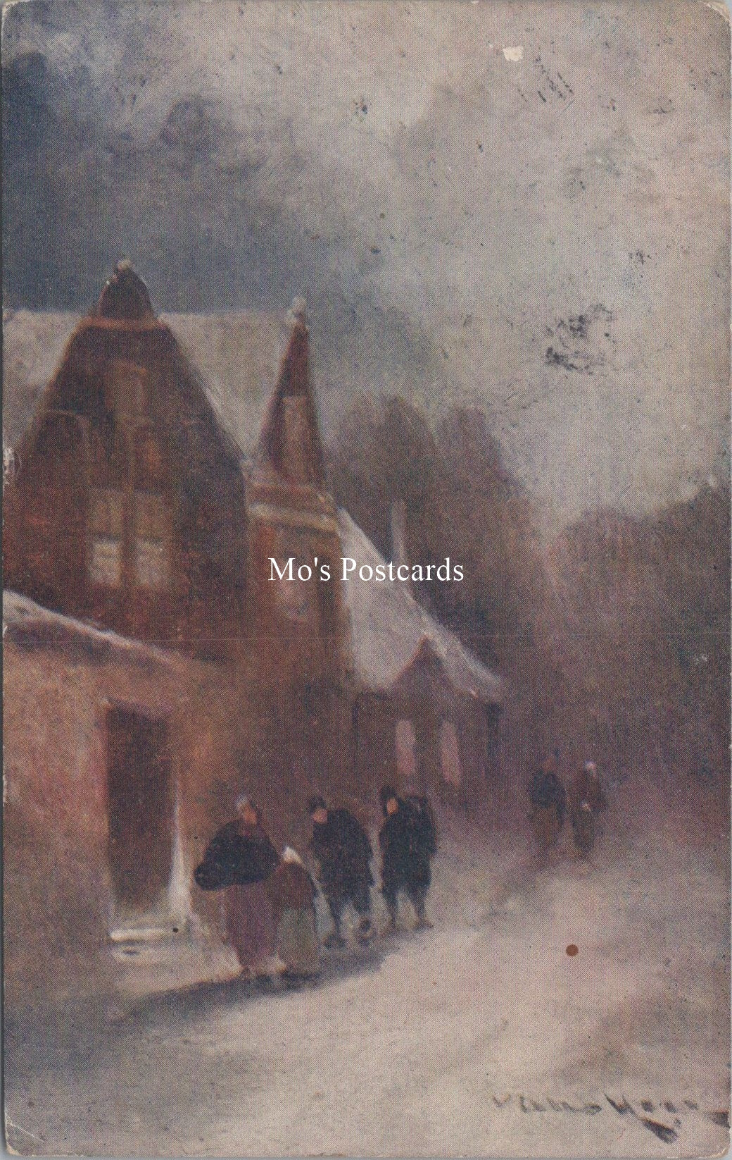 Art Postcard - Snowdrifts, Artist Professor Van Hier  SW18306