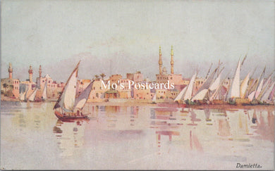 Egypt Postcard - Damietta, Banks of The Nile, Artist Ella Du Cane SW18309