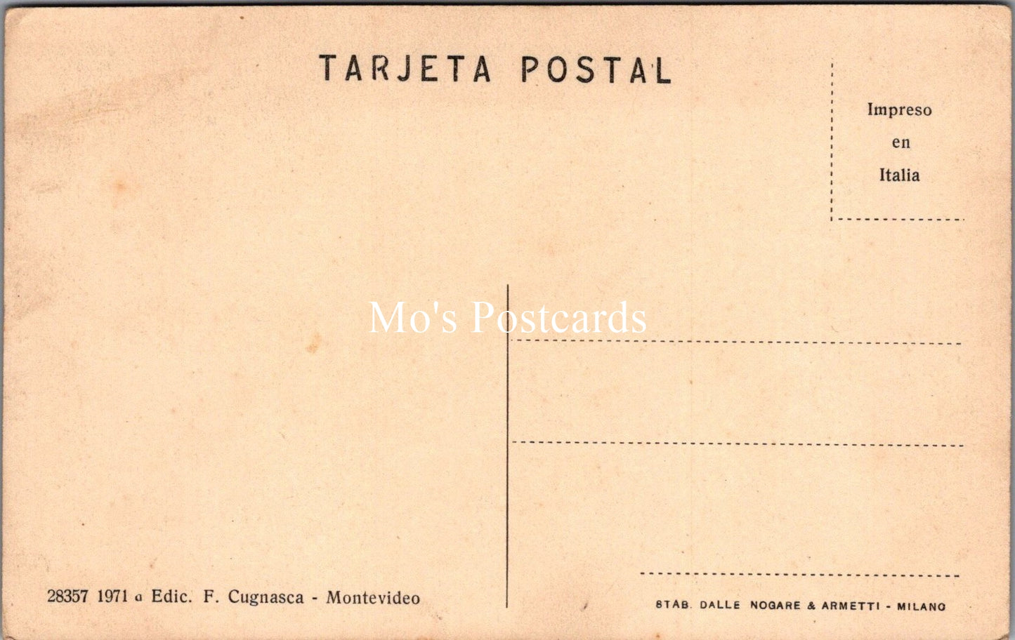 Uruguay Postcard - Montevideo De Noche, Palacio Salvo  SW18310