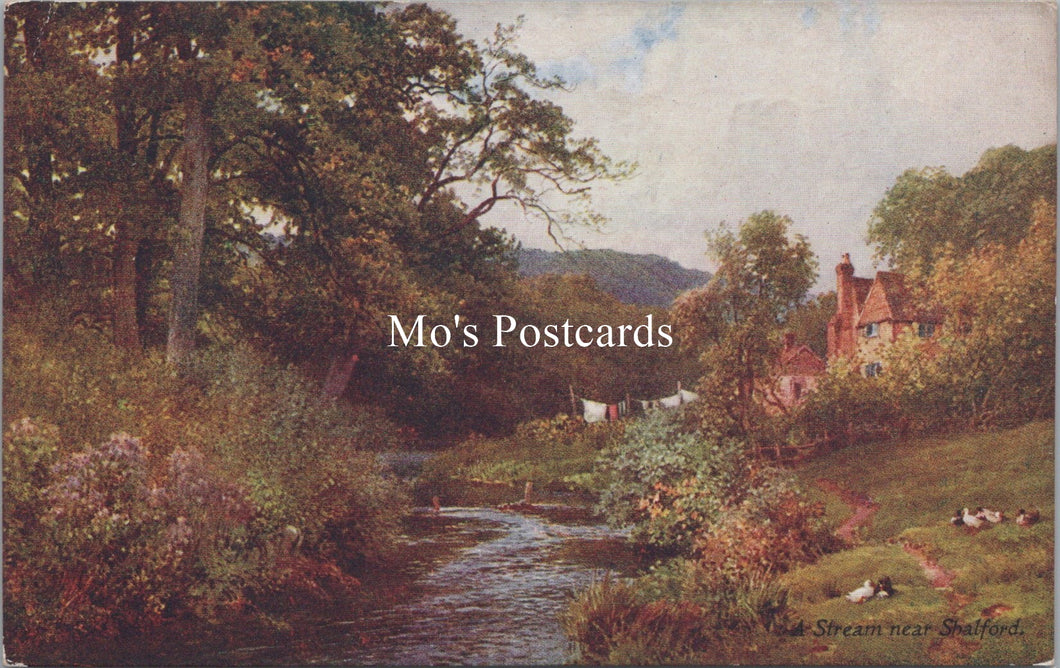 Surrey Postcard - A Stream Near Shalford   SW18313