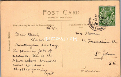 Huntingdonshire Postcard - Grammar School, Huntingdon   SW18318