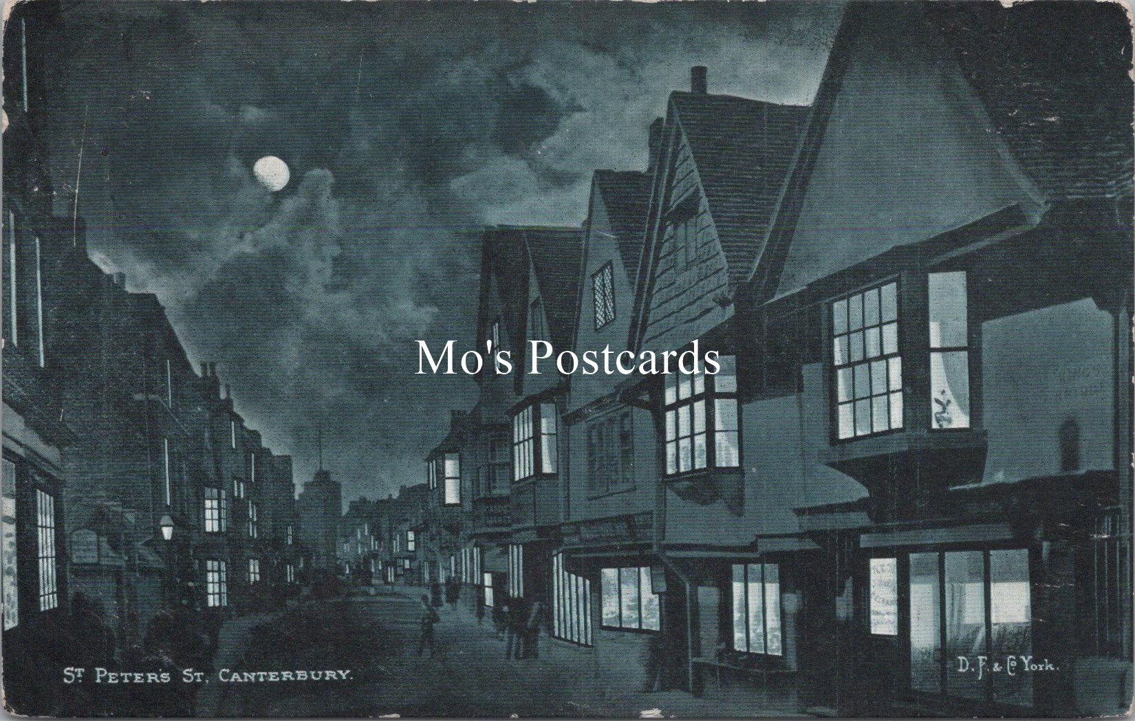 Kent Postcard - St Peters Street, Canterbury    SW18325