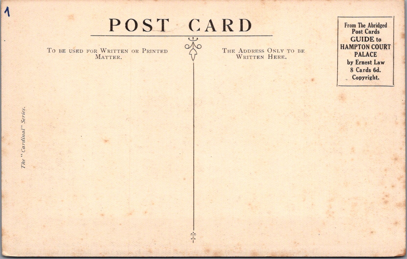 Middlesex Postcard - Hampton Court Palace West Front  SW17012