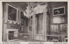 Load image into Gallery viewer, Middlesex Postcard - Hampton Court Palace, Queen&#39;s State Bedchamber SW17019
