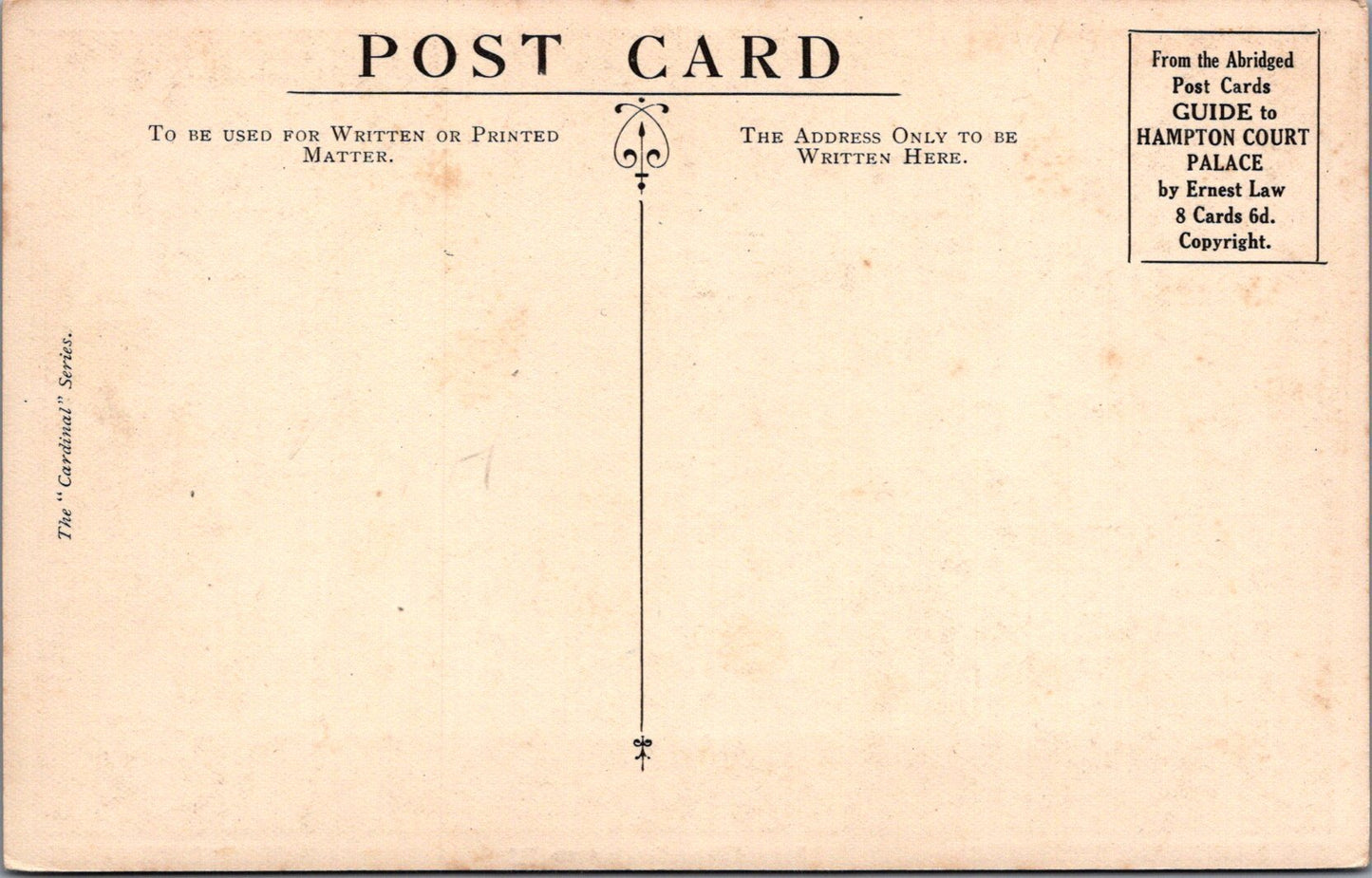 Middlesex Postcard - Hampton Court Palace, Queen's State Bedchamber SW17019