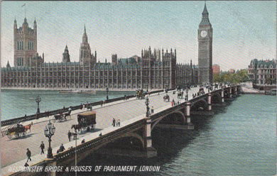 London Postcard - Westminster Bridge and Houses of Parliament  SW17030