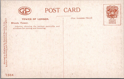 London Postcard - The Tower of London, The Bloody Tower  SW17032