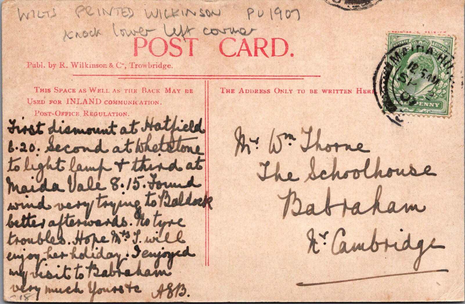 Wiltshire Postcard - Bowood House  SW17038