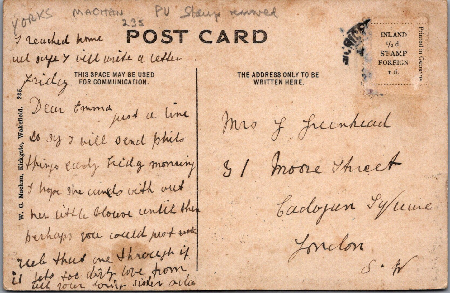 Yorkshire Postcard - Heath Old Hall, Wakefield   SW17044