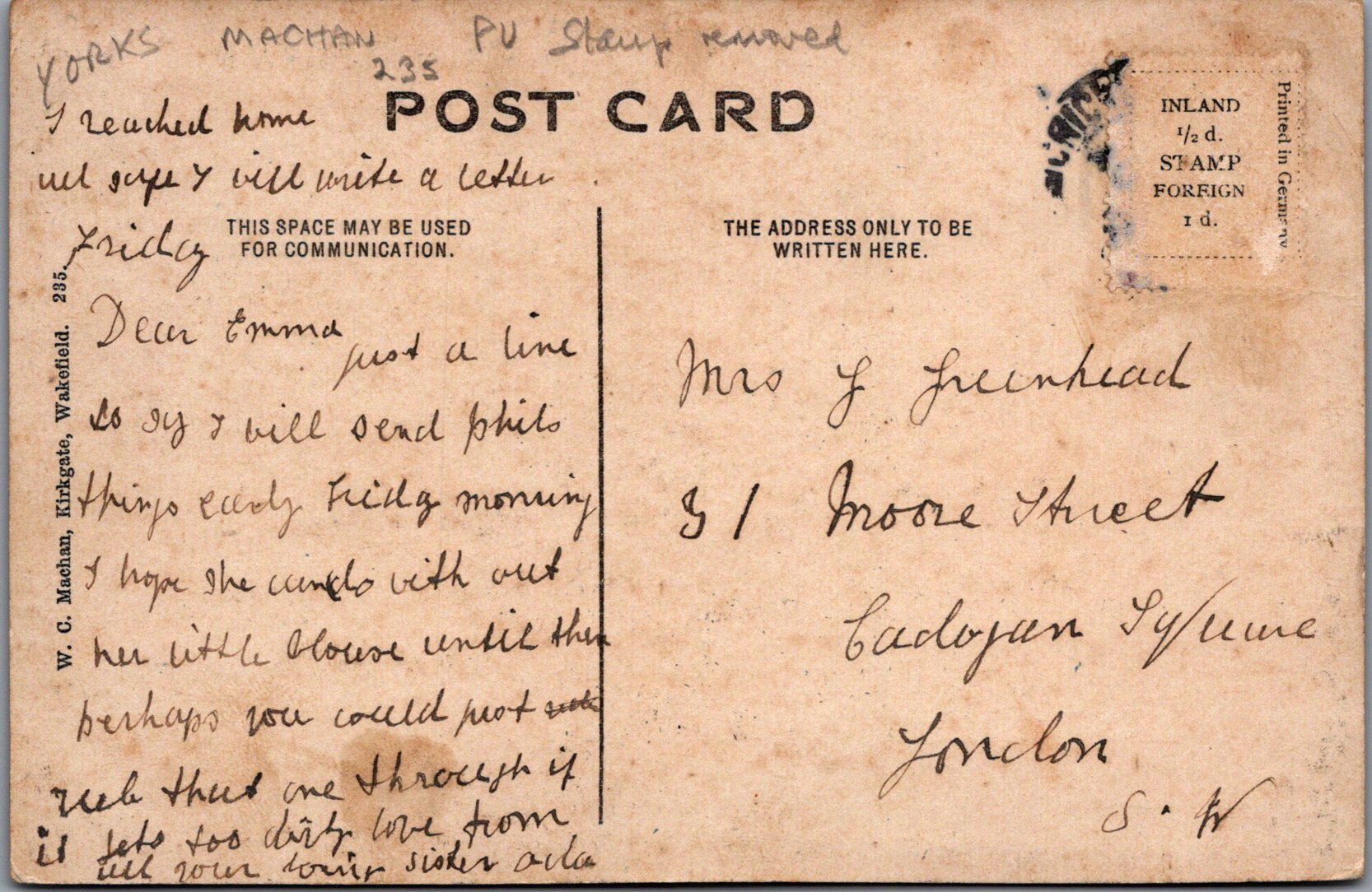Yorkshire Postcard - Heath Old Hall, Wakefield   SW17044