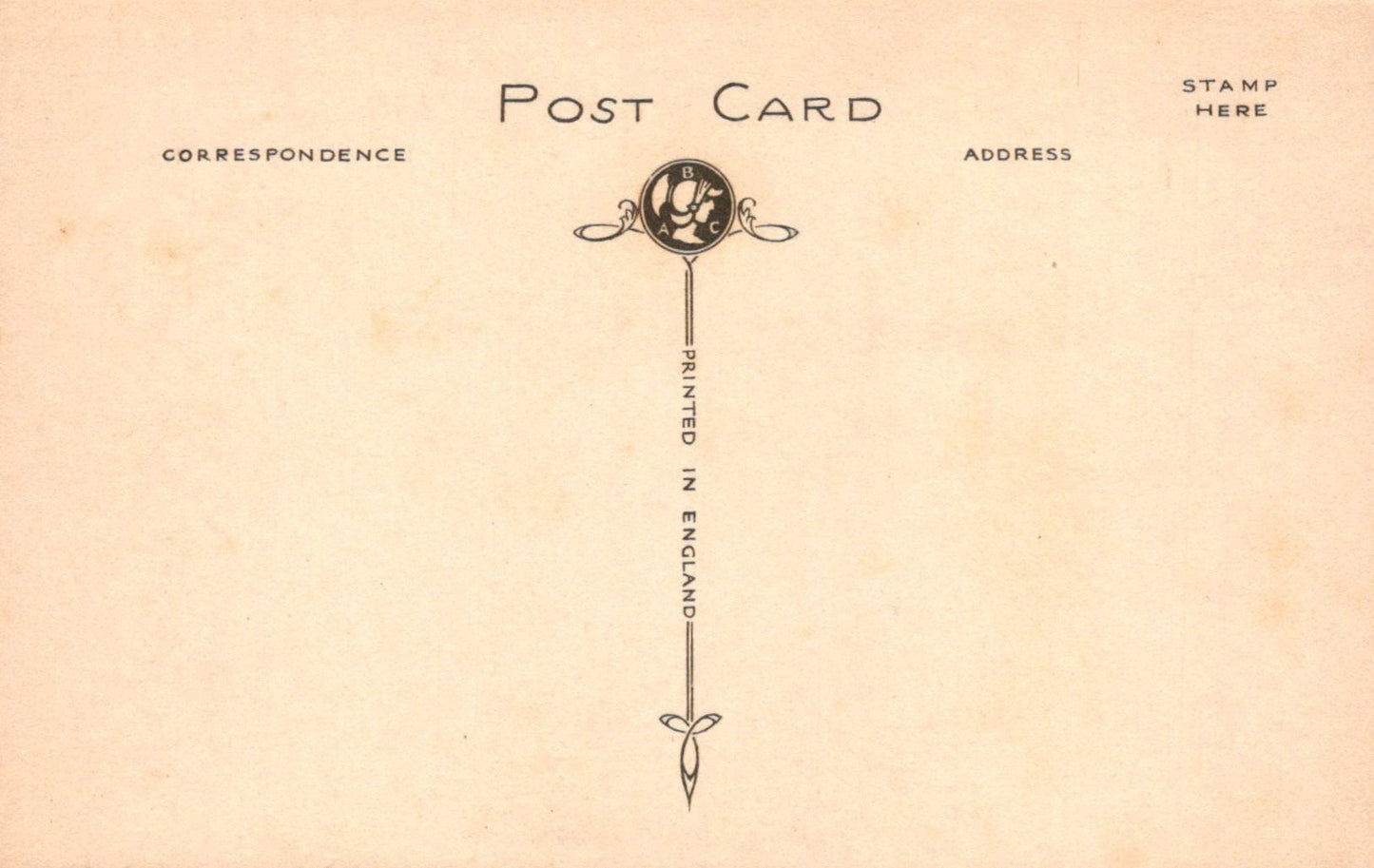 Vintage-style postcard with decorative elements and text on a beige background