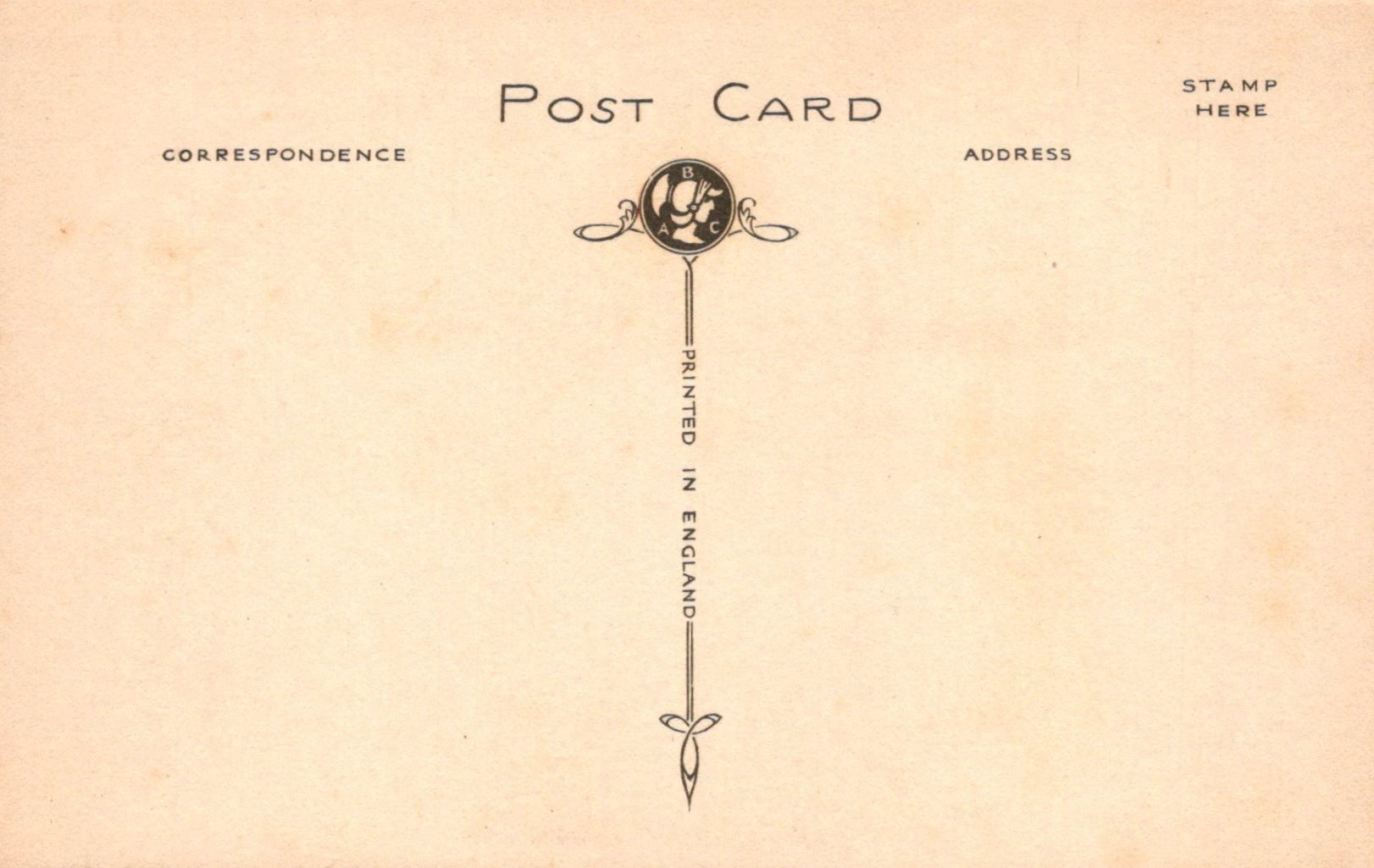 Vintage-style postcard with decorative elements and text on a beige background