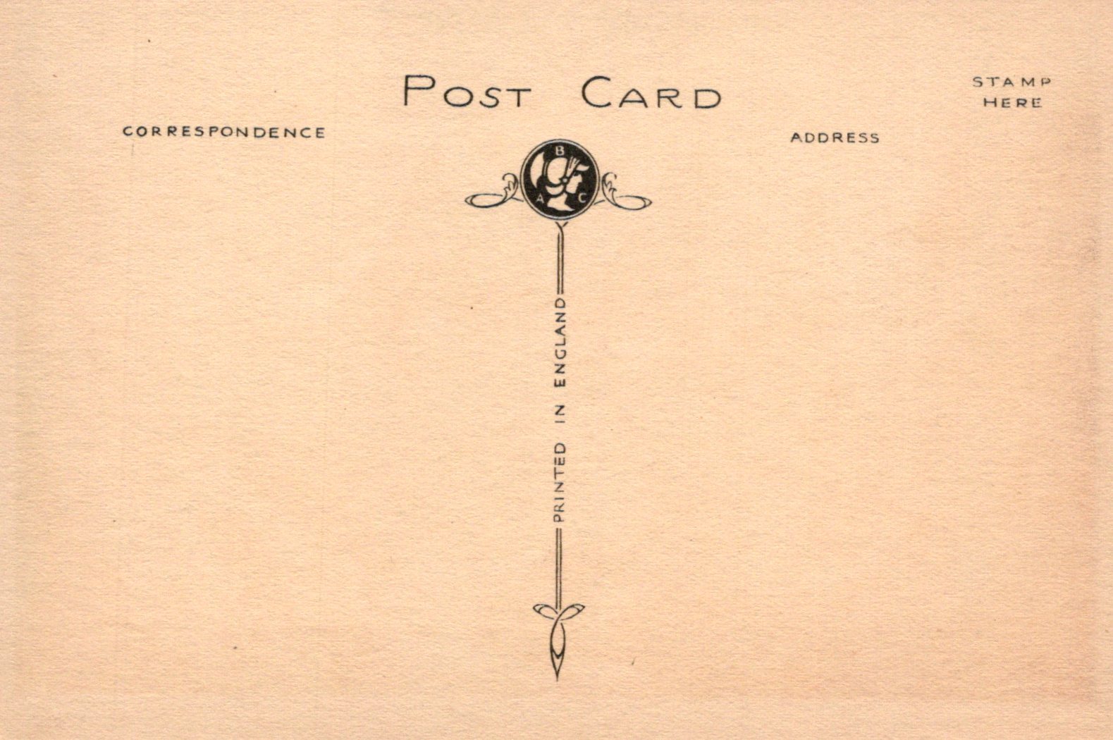 Vintage-style postcard with decorative elements and text on a beige background