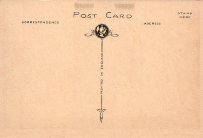 Vintage-style postcard with decorative elements and text on a beige background