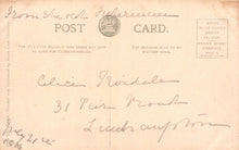 Load image into Gallery viewer, Vintage postcard with text and a logo on a beige background
