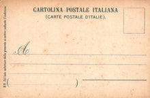 Load image into Gallery viewer, Vintage Italian postcard with text and a blank area for writing.

