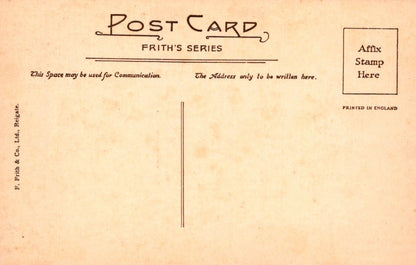 Vintage postcard with 'Frith's Series' branding and instructions for use.
