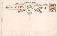 Load image into Gallery viewer, Vintage-style postcard with decorative elements and text on a beige background
