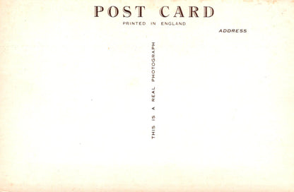 Vintage-style postcard with text about printing and authenticity.