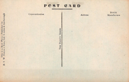 Vintage postcard with text on a beige background