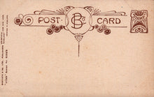 Load image into Gallery viewer, Vintage-style postcard with decorative border and text on a beige background
