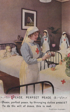 Bamforth Song Card Postcard - Peace, Perfect Peace (2) SW20588