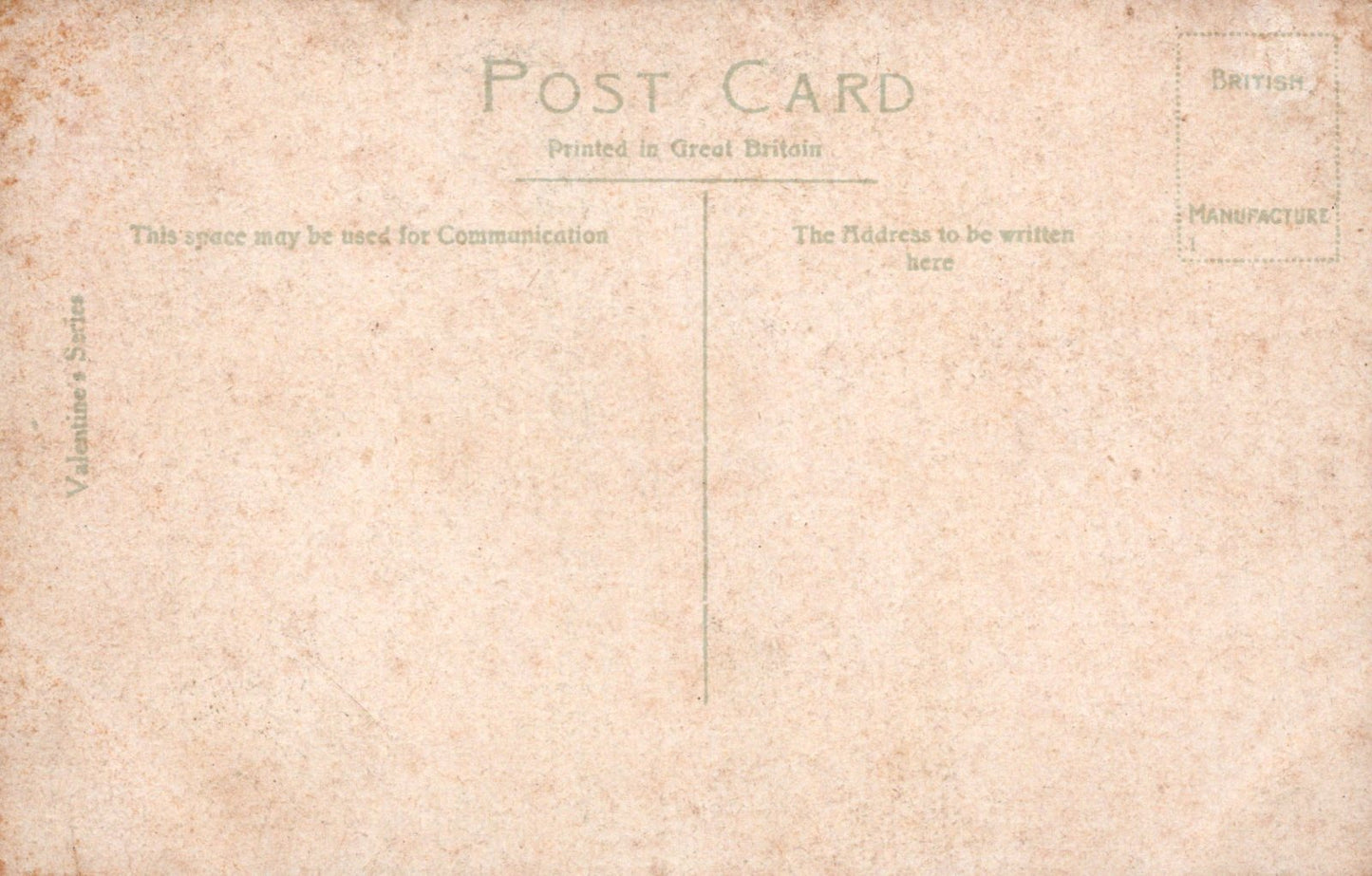 Vintage-style postcard with text and lines for writing on a beige background