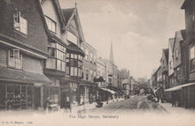 Load image into Gallery viewer, Wiltshire Postcard - The High Street, Salisbury   SW20647
