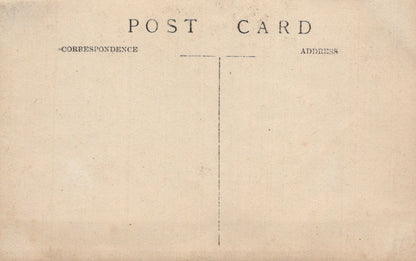 Vintage-style postcard with 'Correspondence Address' text on a beige background
