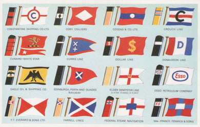 Shipping Postcard - Shipping Flags and Funnels  VT381