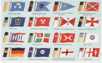 Shipping Postcard - Shipping Flags and Funnels  VT382